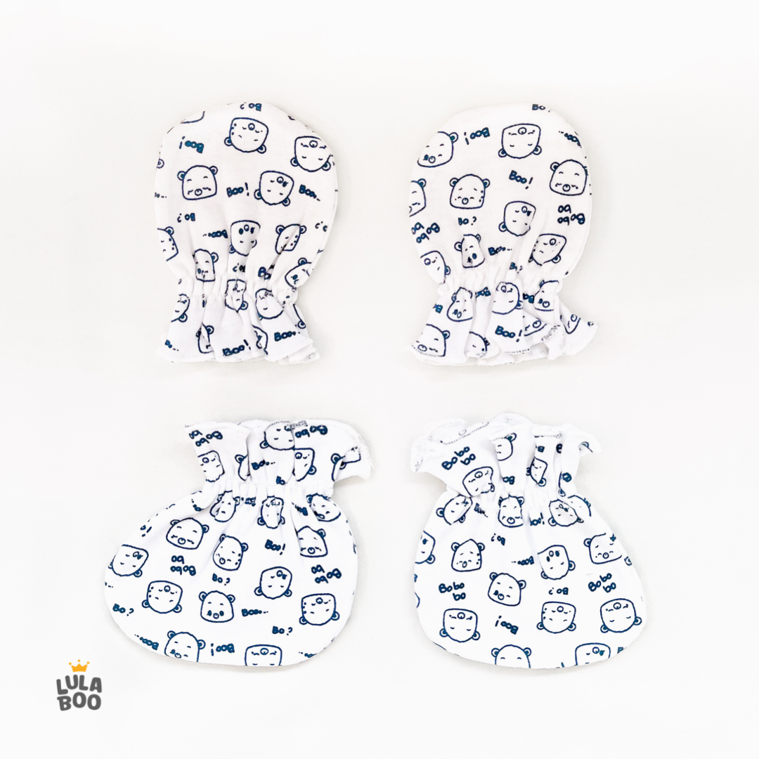 Baby Mittens & Booties Set