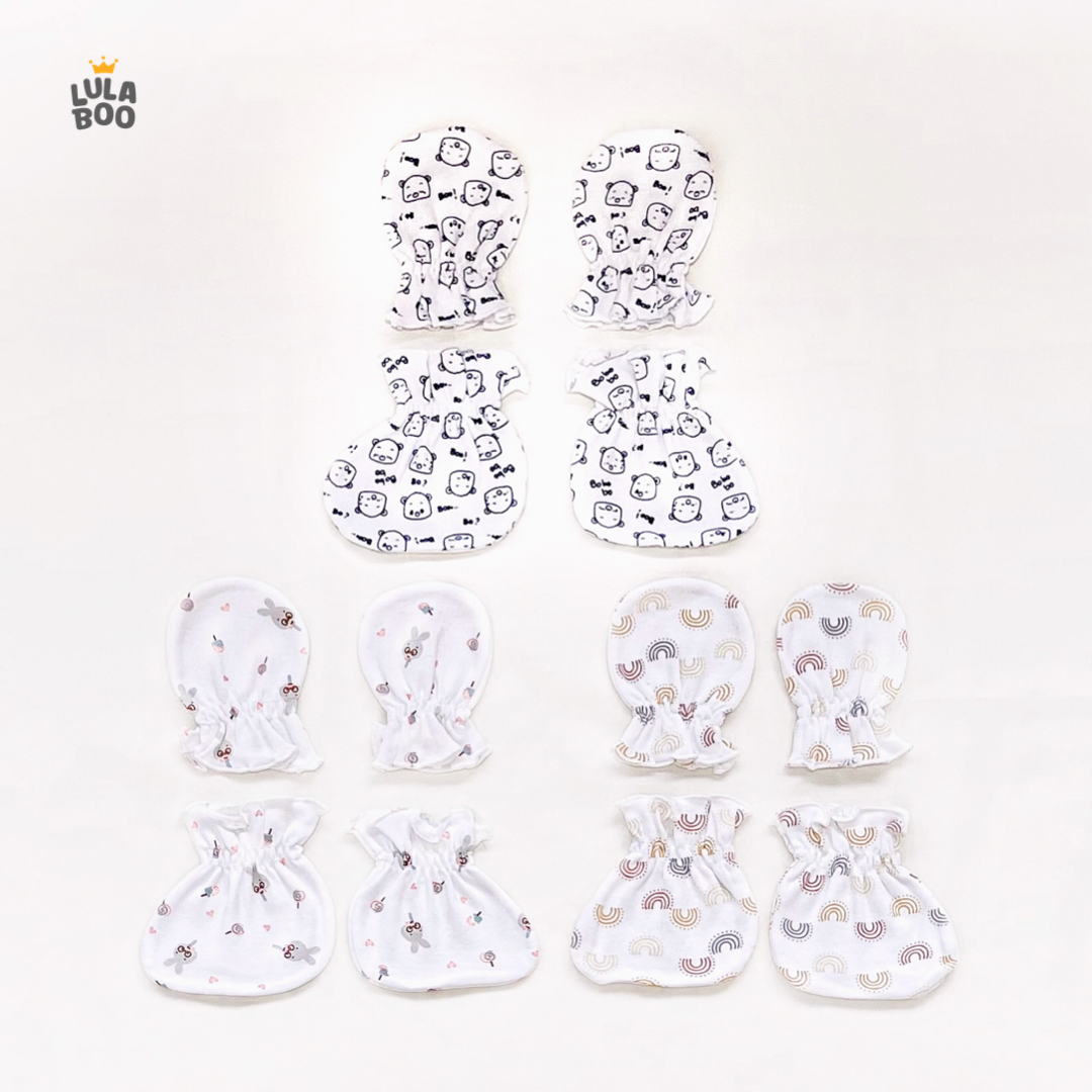 Baby Mittens & Booties Set